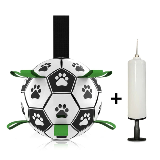 Interactive outdoor training Soccer Football pet bite and chew balls for dog