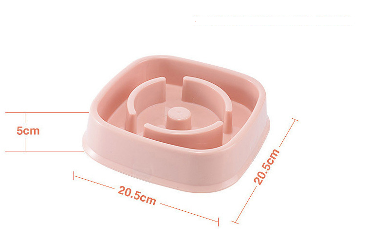 Plastic Dogs And Cats Choke Prevention Food Bowl