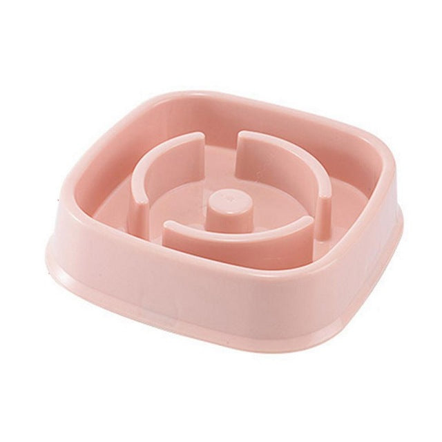 Plastic Dogs And Cats Choke Prevention Food Bowl