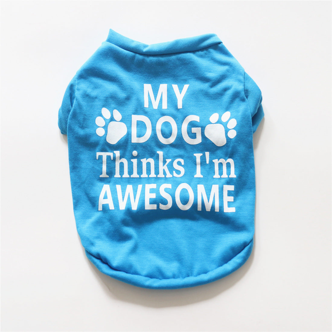 Summer I'm Awesome Printed Half Sleeves Tee shirts for Small Dogs