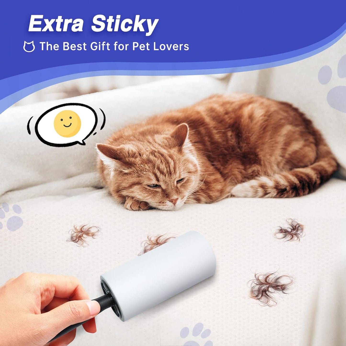 RAINBEAN Lint Rollers For Pet Hair Removal From Clothes