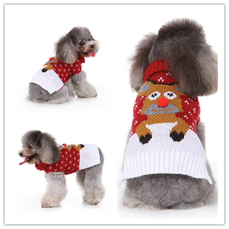Small Dog Christmas Knitted Sweater