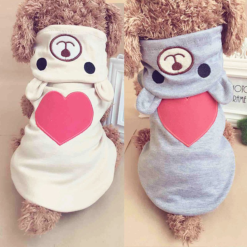 Summer Love Bears Hoodies Pet Clothes