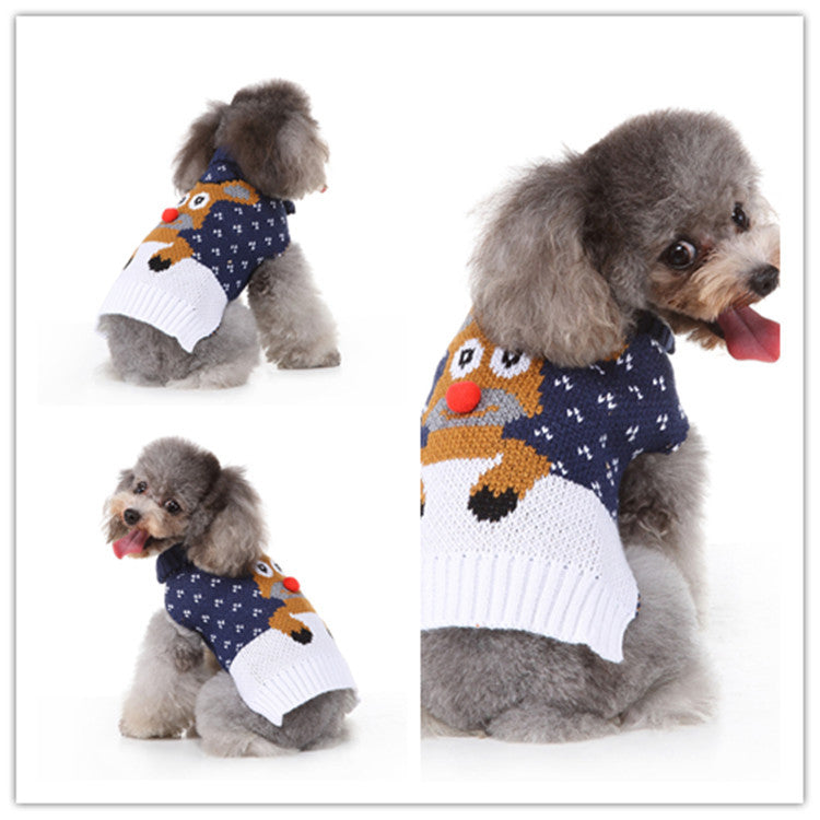 Small Dog Christmas Knitted Sweater