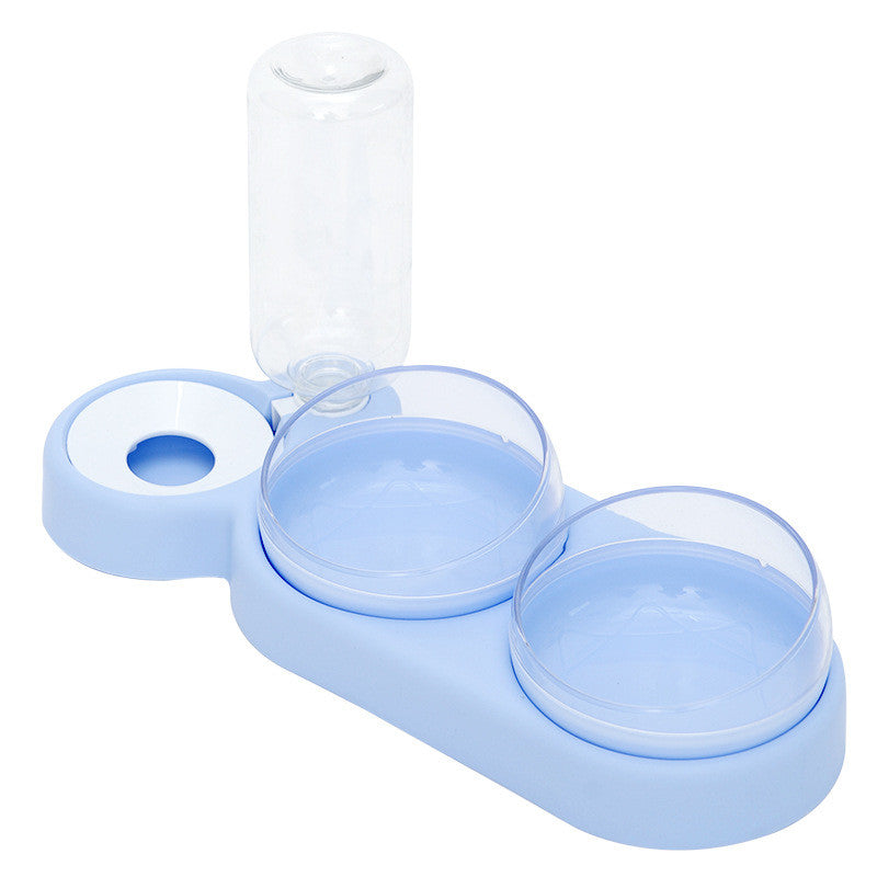Pet Automatic Feeder Food Bowl With Water Fountain