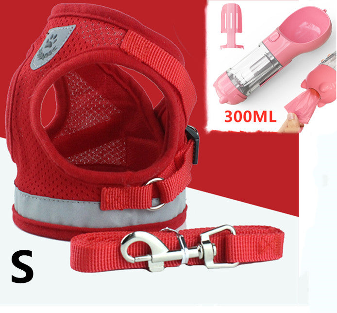 Breathable Mesh Chest Back Pet Leash