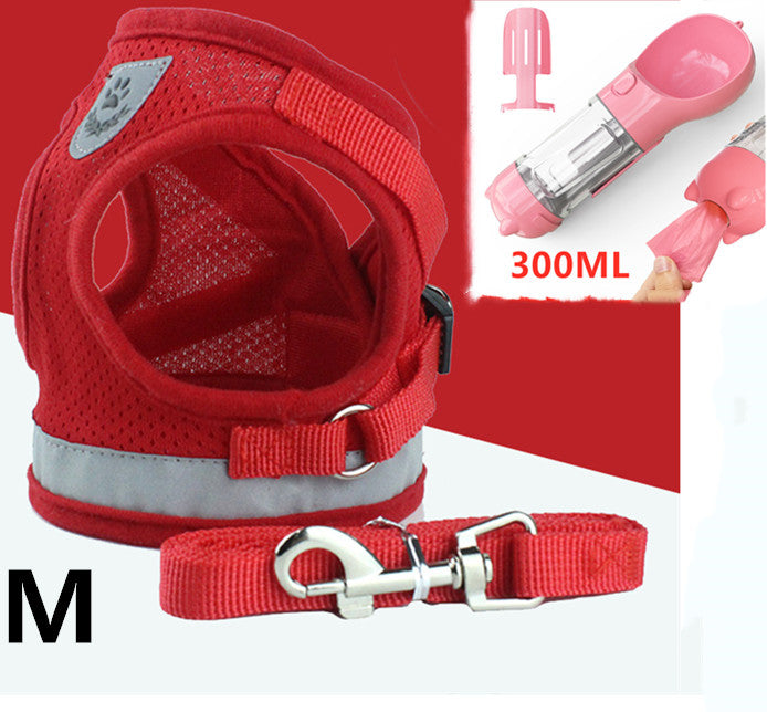 Breathable Mesh Chest Back Pet Leash