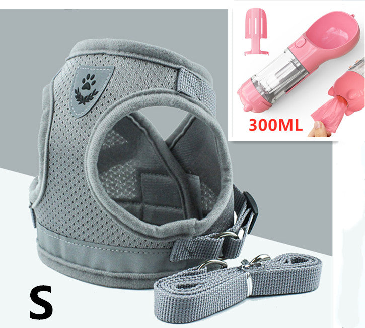 Breathable Mesh Chest Back Pet Leash