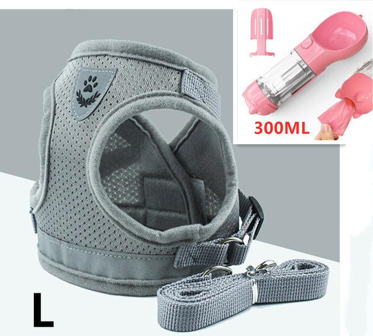 Breathable Mesh Chest Back Pet Leash