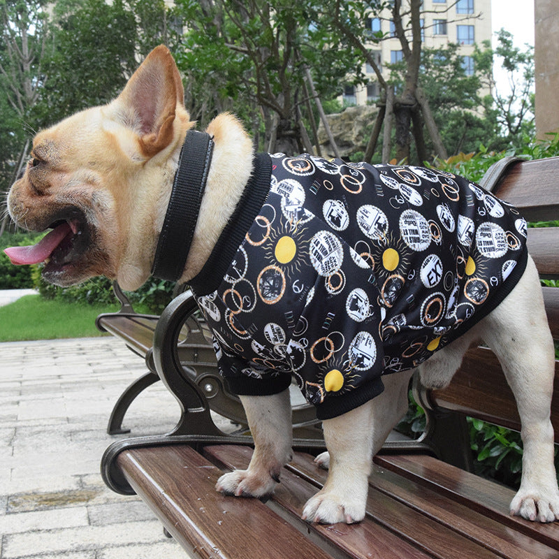 Printed Spring And Autumn Dog Clothes