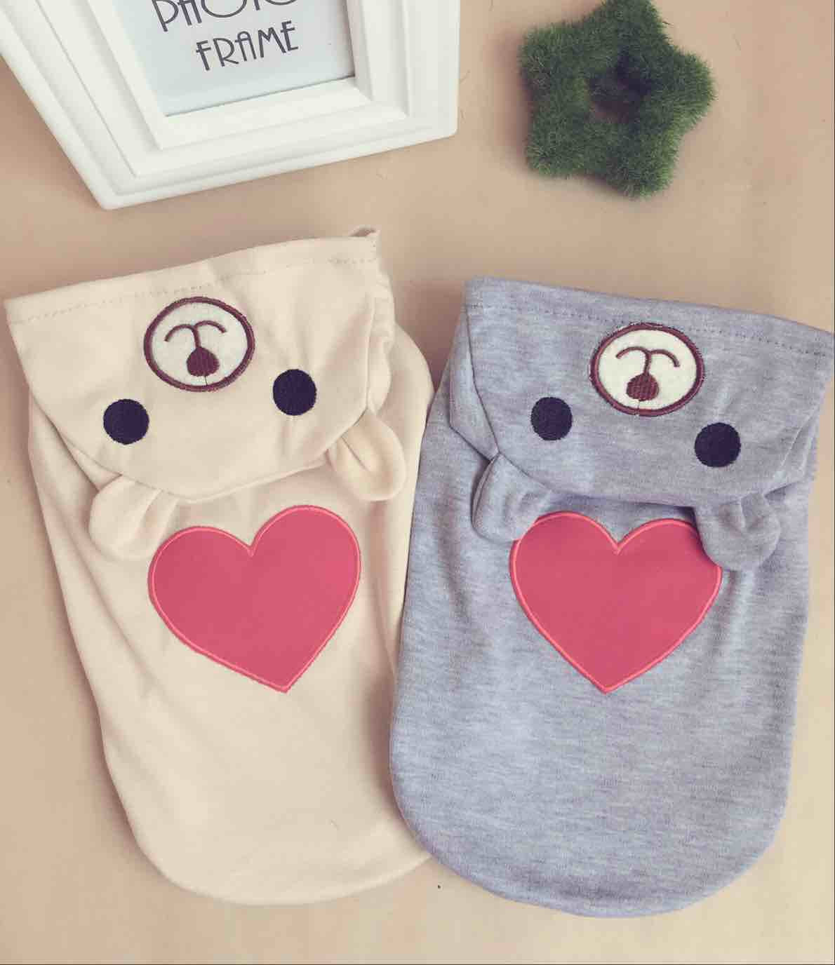 Summer Love Bears Hoodies Pet Clothes
