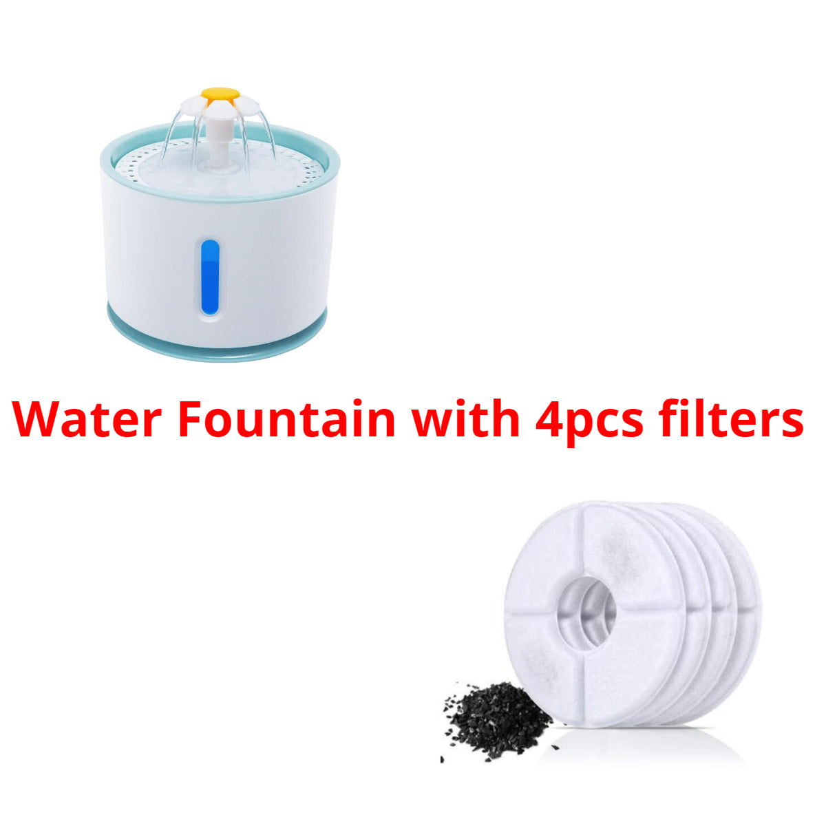 Automatic Cat Water Fountain With LED Lighting