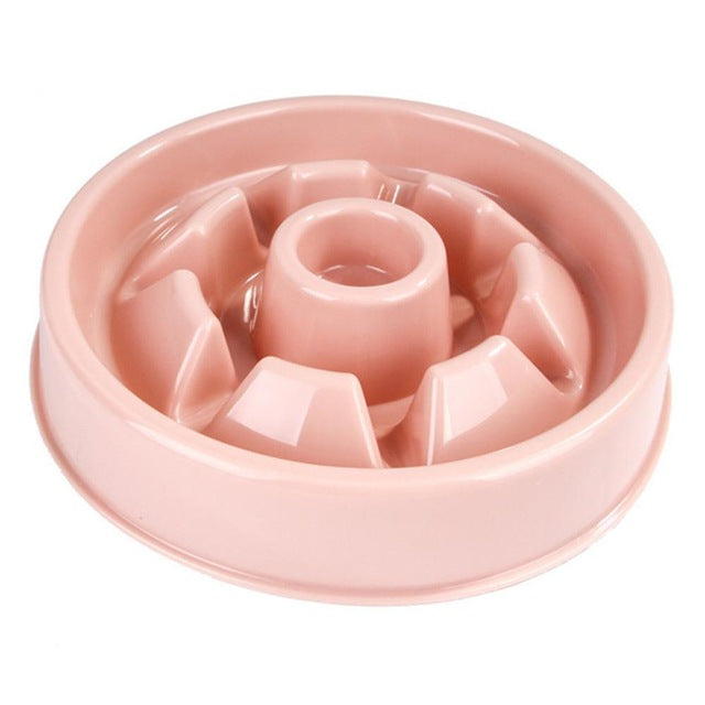 Plastic Dogs And Cats Choke Prevention Food Bowl