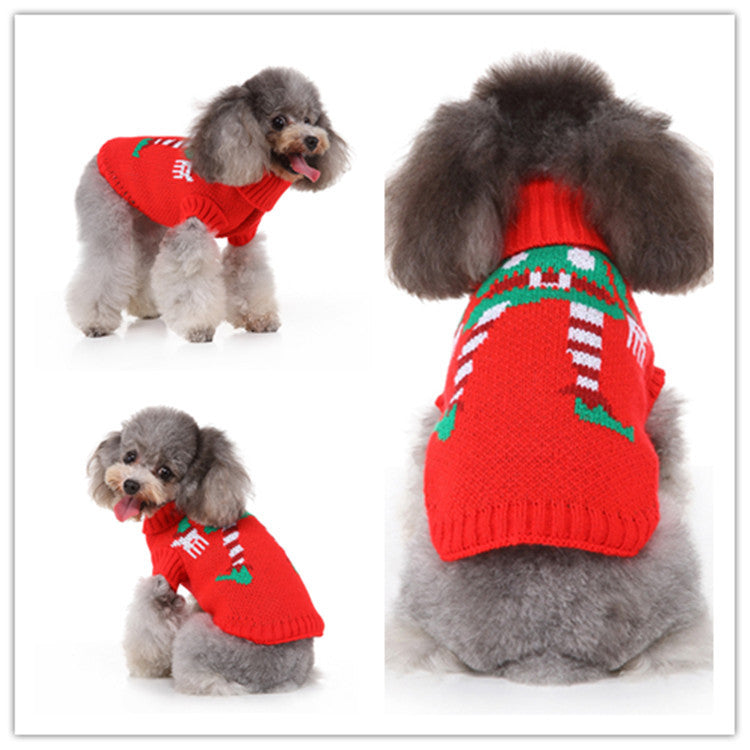 Small Dog Christmas Knitted Sweater