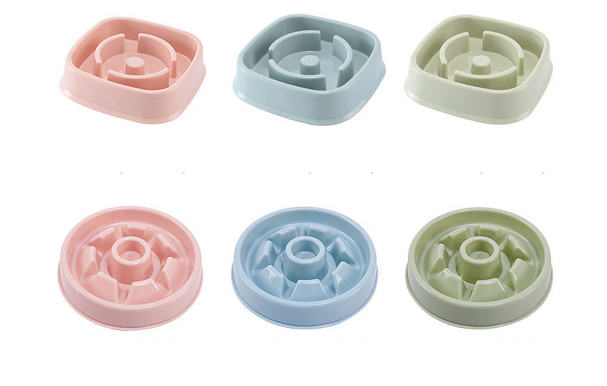 Plastic Dogs And Cats Choke Prevention Food Bowl