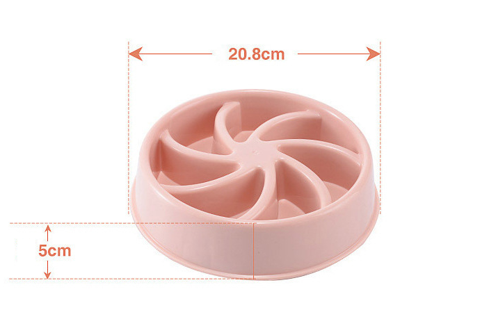 Plastic Dogs And Cats Choke Prevention Food Bowl