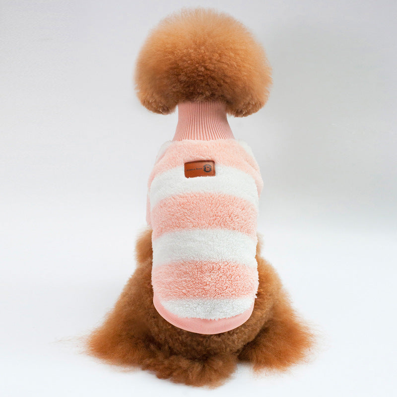 Coral Fleece Turtleneck Clothes for Pets Dogs