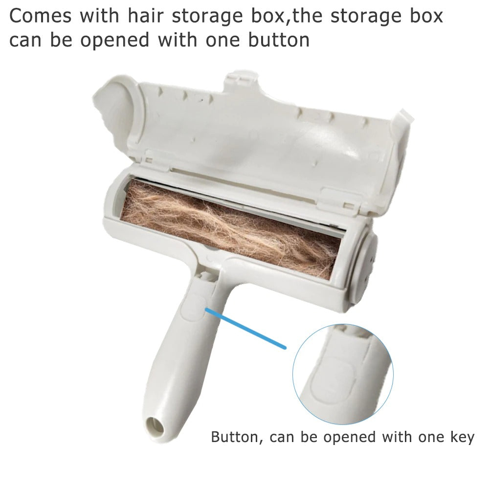 Pet Hair Roller Remover Lint Brush | 2-Way Dog Cat Comb