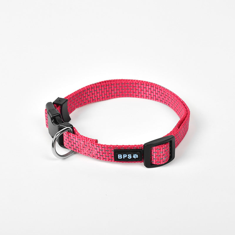 Luminous dog collar and neck leash