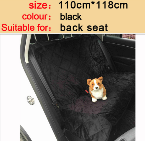 Waterproof Dog Car Seat Cover | Pet Travel Mat Mesh With Zipper And Pocket