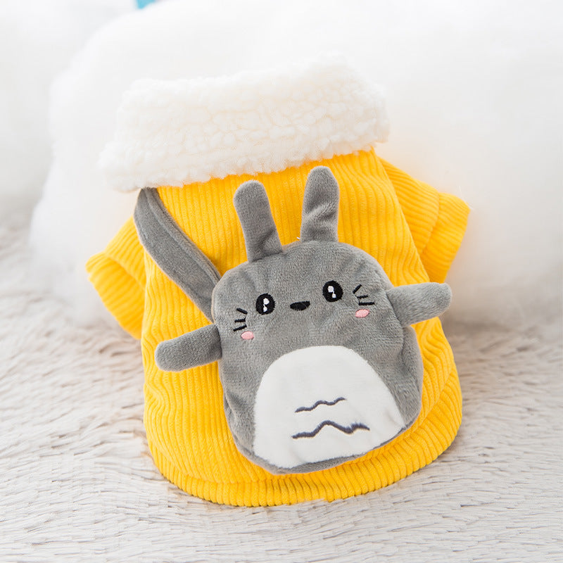 Cute Knitted Sweater Corduroy Pet Clothes