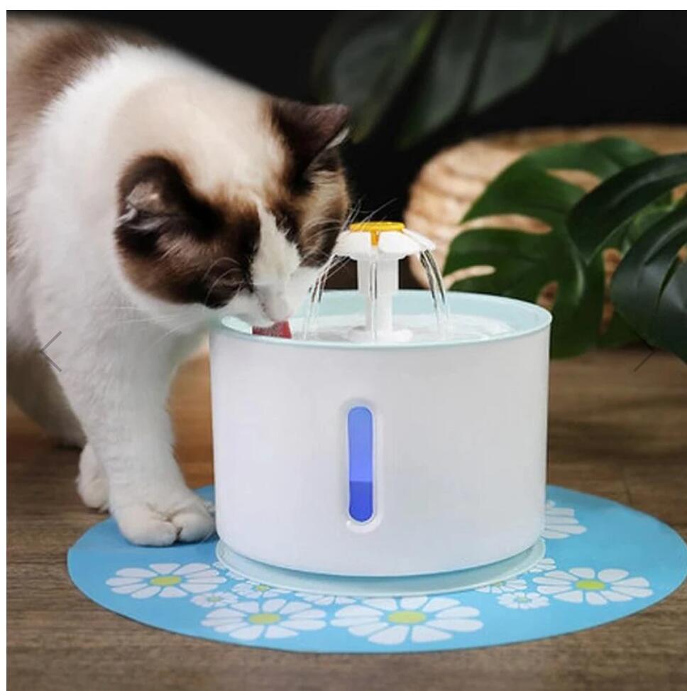 Automatic Cat Water Fountain With LED Lighting