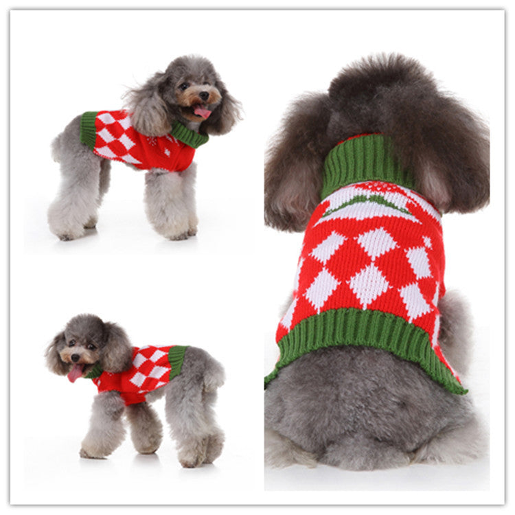 Small Dog Christmas Knitted Sweater