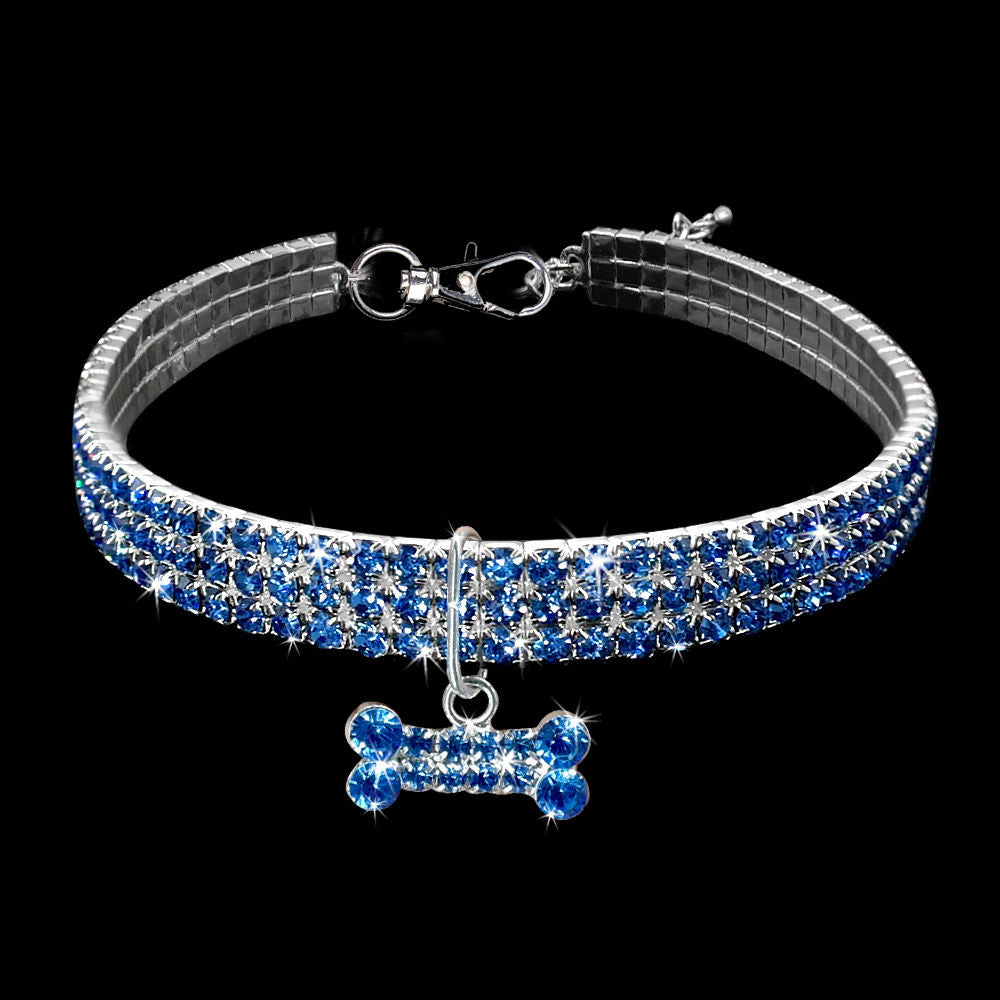 Crystal Dog Cat Collars