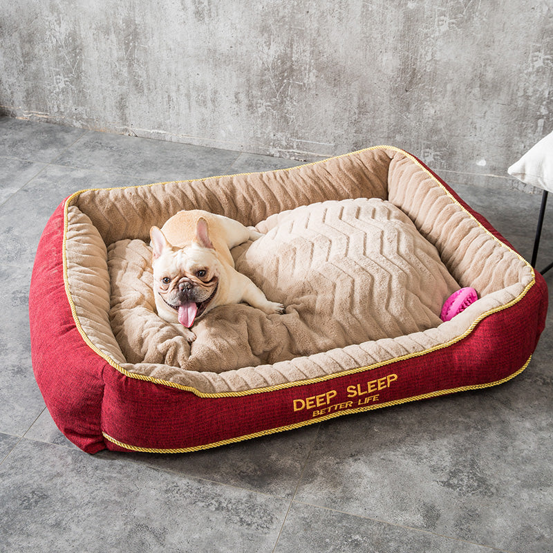 Removable and Washable Ultra soft Dog Cat Bed