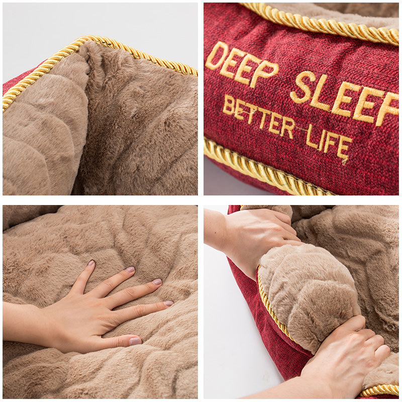 Removable and Washable Ultra soft Dog Cat Bed