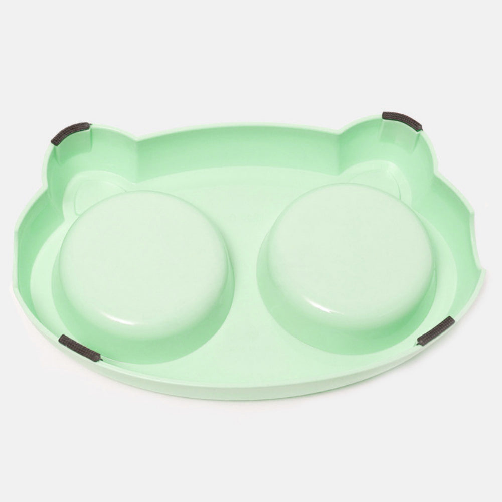 Pet Feeder Bowls With Non-Slip Resin Station For Dogs And Cats