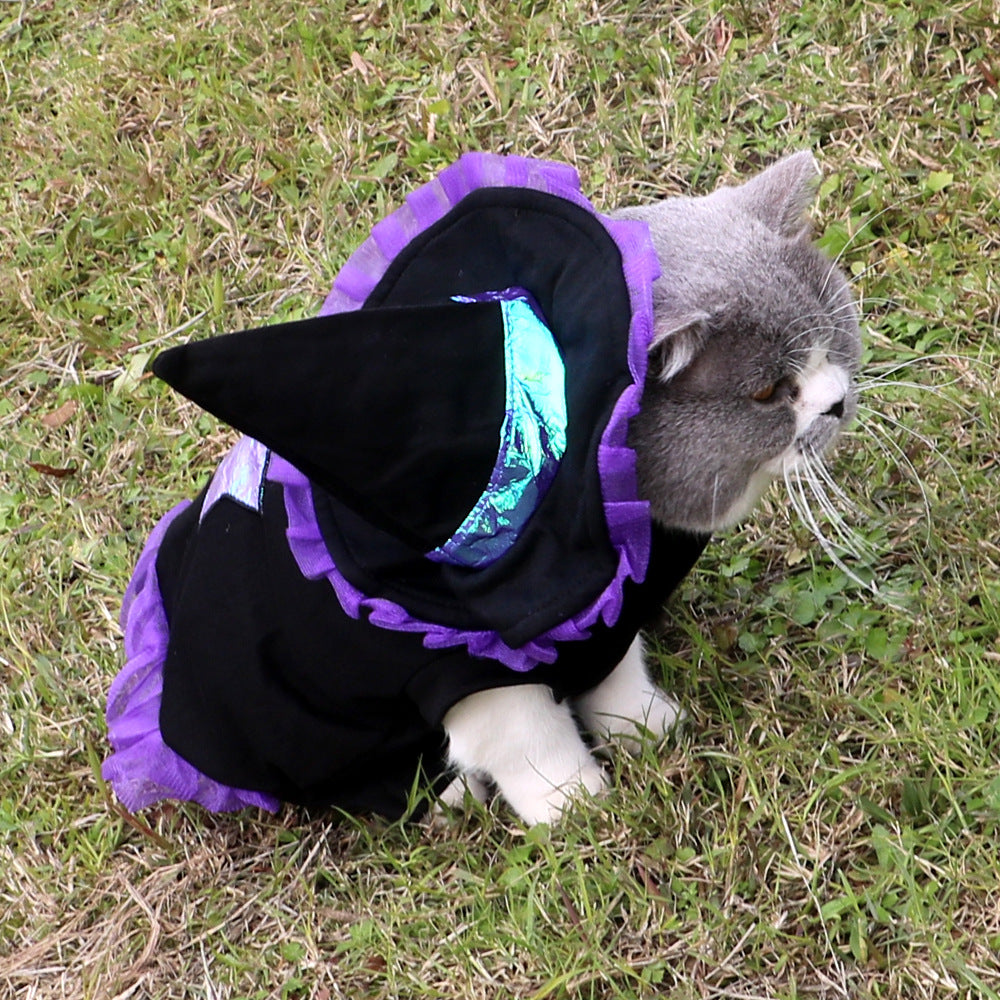 Christmas Wizard Halloween Cat Clothes