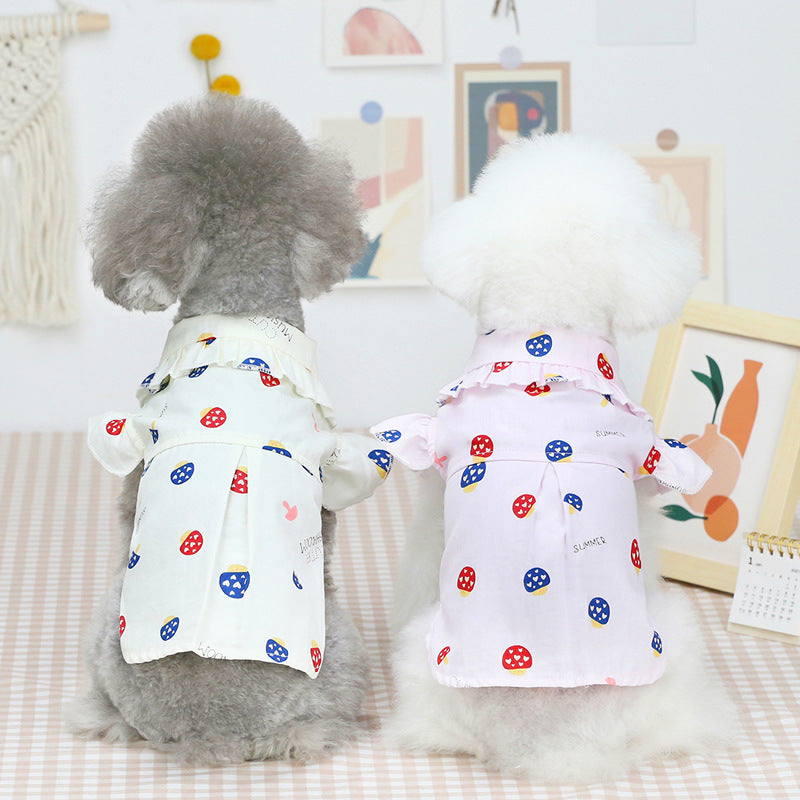 Thin Colorful Puppy Clothes