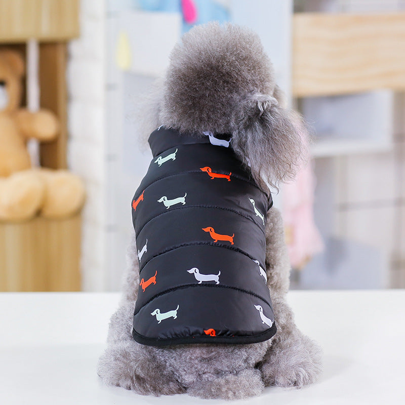 Pet Dog Cotton Padded Winter Coat Jacket