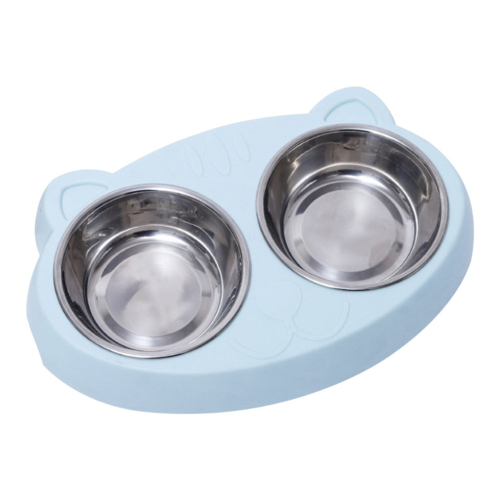 Pet Feeder Bowls With Non-Slip Resin Station For Dogs And Cats