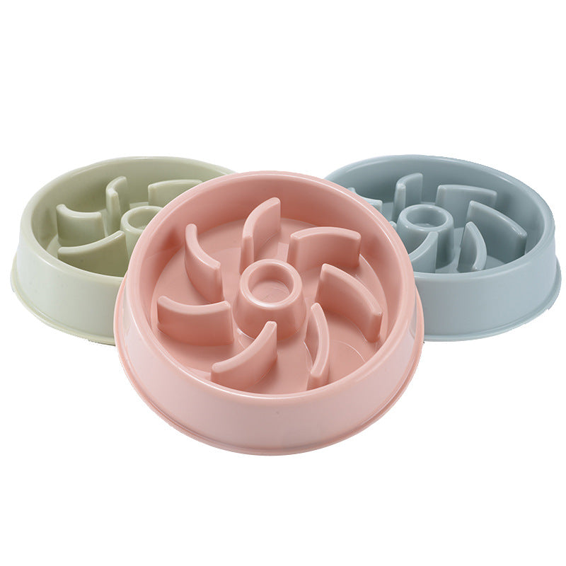 Plastic Dogs And Cats Choke Prevention Food Bowl