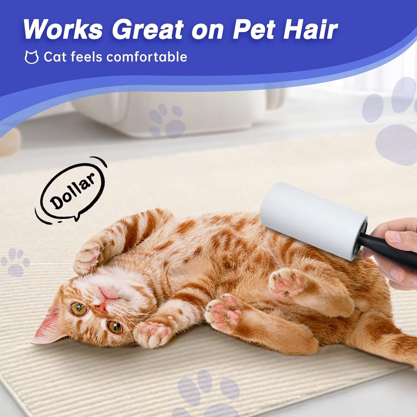 RAINBEAN Lint Rollers For Pet Hair Removal From Clothes