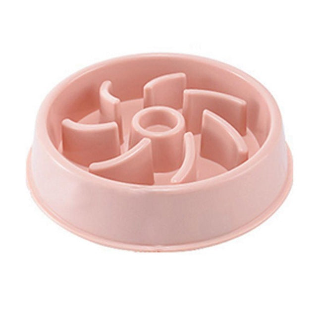 Plastic Dogs And Cats Choke Prevention Food Bowl