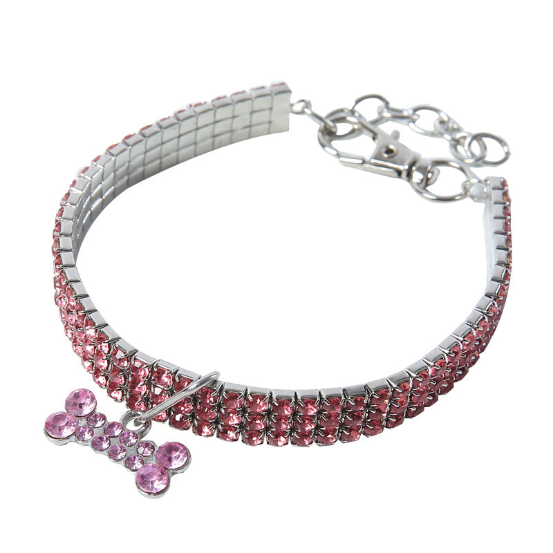 Crystal Dog Cat Collars