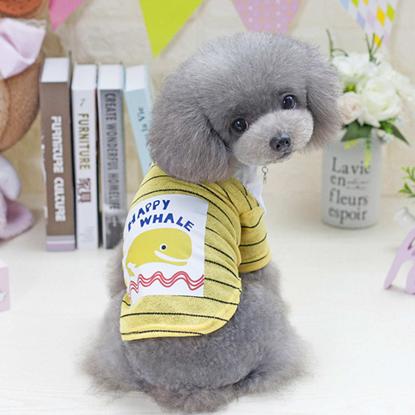 Pet cartoon dolphin T-shirt
