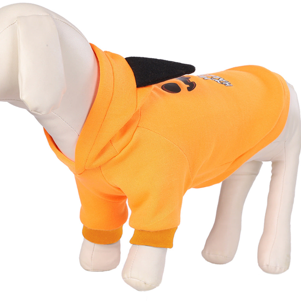 Halloween Pumpkin Dog Hoodie