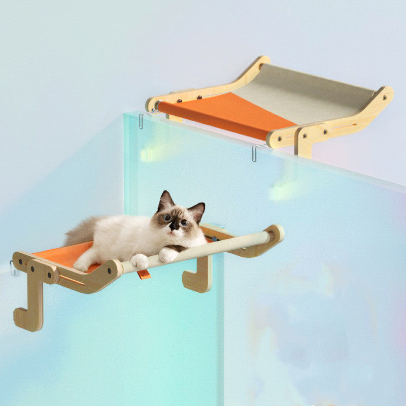 Window Glass Hammock | Hanging Cat Litter Windowsill