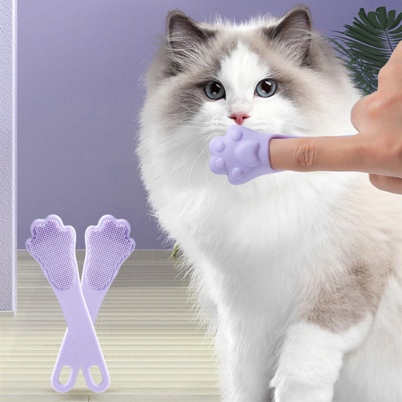 Pet Finger Toothbrush And Stain Removal