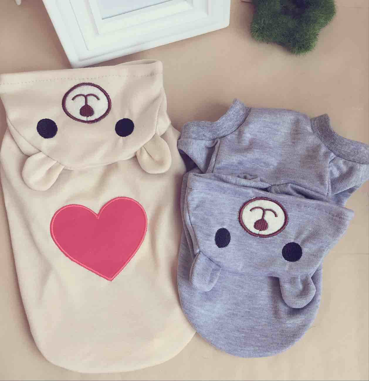 Summer Love Bears Hoodies Pet Clothes