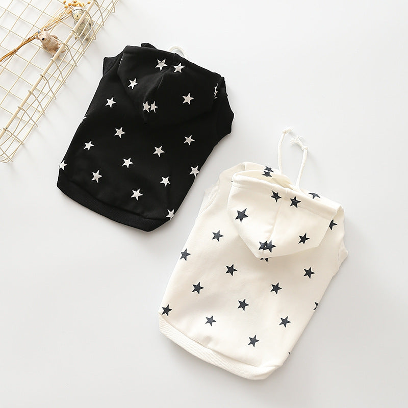 Comfortable Dog Clothes With Printed Stars