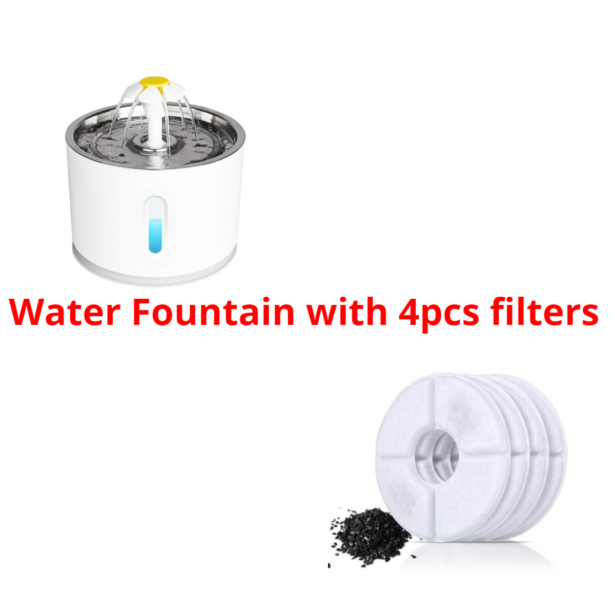 Automatic Cat Water Fountain With LED Lighting