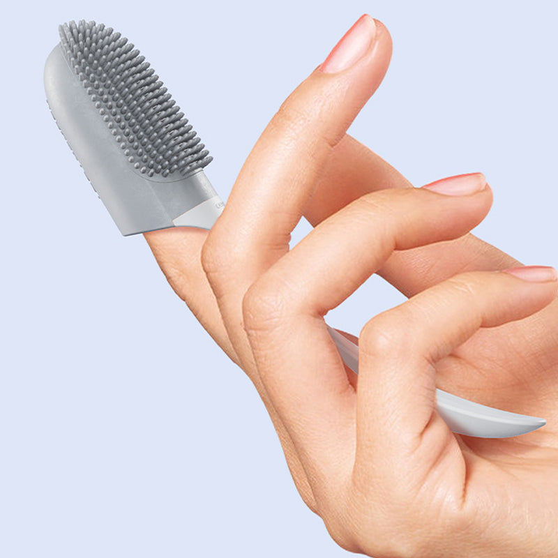 Finger wrap pet oral cleaning toothbrush