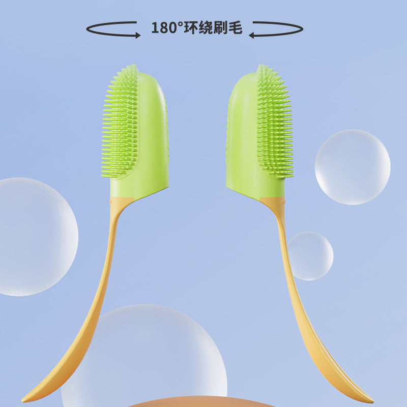 Finger wrap pet oral cleaning toothbrush