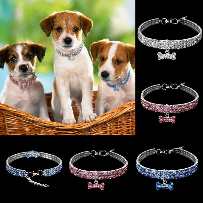 Crystal Dog Cat Collars