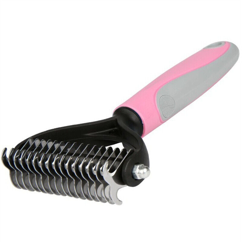 Pet double sided grooming brush comb
